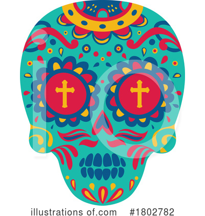 Royalty-Free (RF) Day Of The Dead Clipart Illustration by Vector Tradition SM - Stock Sample #1802782