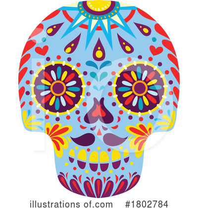 Royalty-Free (RF) Day Of The Dead Clipart Illustration by Vector Tradition SM - Stock Sample #1802784