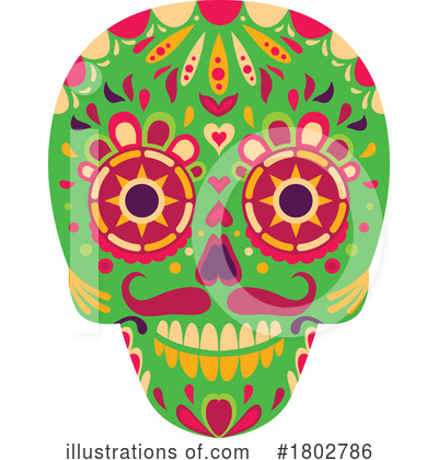 Royalty-Free (RF) Day Of The Dead Clipart Illustration by Vector Tradition SM - Stock Sample #1802786