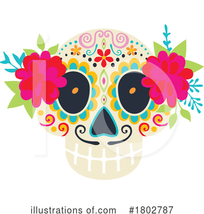 Royalty-Free (RF) Day Of The Dead Clipart Illustration by Vector Tradition SM - Stock Sample #1802787