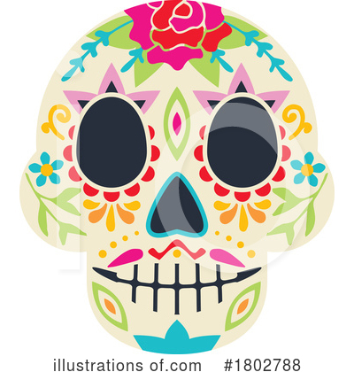 Royalty-Free (RF) Day Of The Dead Clipart Illustration by Vector Tradition SM - Stock Sample #1802788