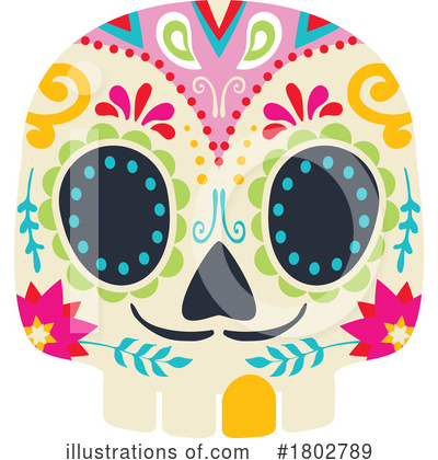 Royalty-Free (RF) Day Of The Dead Clipart Illustration by Vector Tradition SM - Stock Sample #1802789