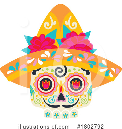 Royalty-Free (RF) Day Of The Dead Clipart Illustration by Vector Tradition SM - Stock Sample #1802792