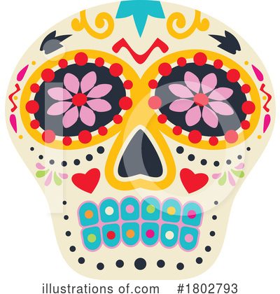 Royalty-Free (RF) Day Of The Dead Clipart Illustration by Vector Tradition SM - Stock Sample #1802793