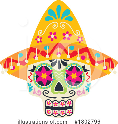 Royalty-Free (RF) Day Of The Dead Clipart Illustration by Vector Tradition SM - Stock Sample #1802796
