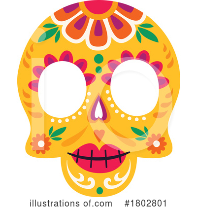 Royalty-Free (RF) Day Of The Dead Clipart Illustration by Vector Tradition SM - Stock Sample #1802801