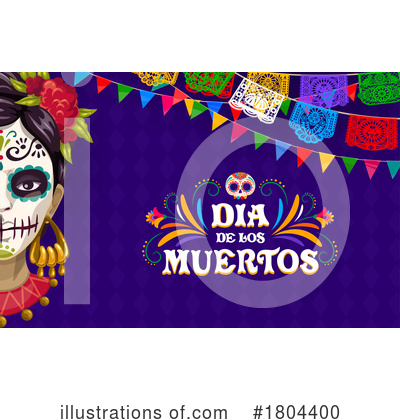 Royalty-Free (RF) Day Of The Dead Clipart Illustration by Vector Tradition SM - Stock Sample #1804400