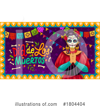 Royalty-Free (RF) Day Of The Dead Clipart Illustration by Vector Tradition SM - Stock Sample #1804404