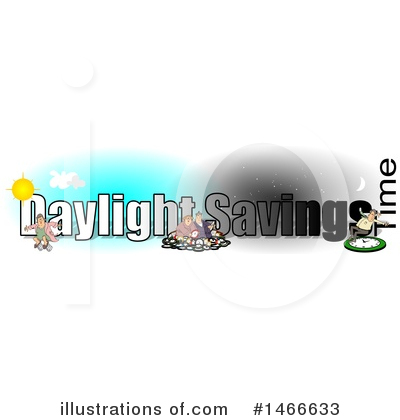 Royalty-Free (RF) Daylight Savings Clipart Illustration by djart - Stock Sample #1466633