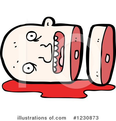 Decapitated Head Clipart #1230873 by lineartestpilot
