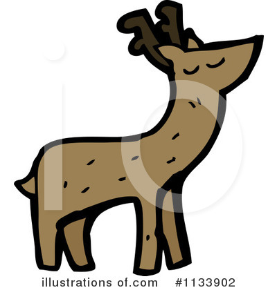 Royalty-Free (RF) Deer Clipart Illustration by lineartestpilot - Stock Sample #1133902