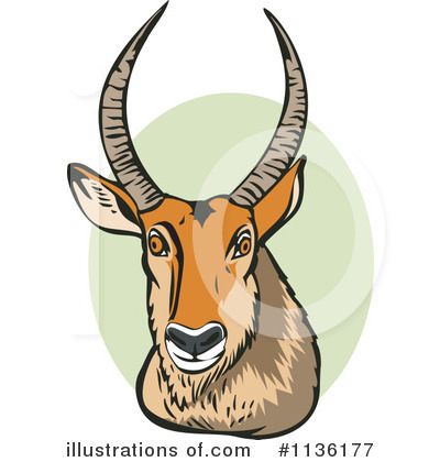 Royalty-Free (RF) Deer Clipart Illustration by patrimonio - Stock Sample #1136177
