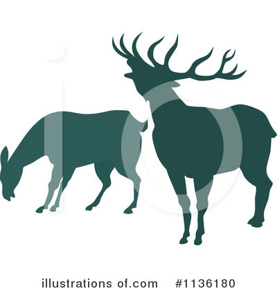 Royalty-Free (RF) Deer Clipart Illustration by patrimonio - Stock Sample #1136180