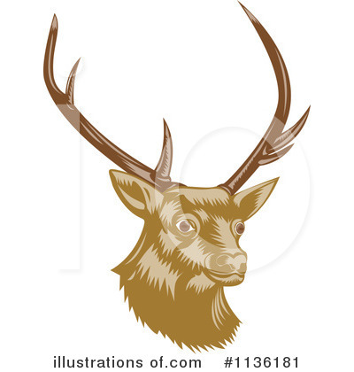 Royalty-Free (RF) Deer Clipart Illustration by patrimonio - Stock Sample #1136181
