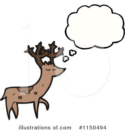 Royalty-Free (RF) Deer Clipart Illustration by lineartestpilot - Stock Sample #1150494