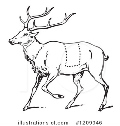 Royalty-Free (RF) Deer Clipart Illustration by Picsburg - Stock Sample #1209946