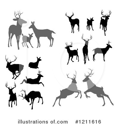 Royalty-Free (RF) Deer Clipart Illustration by AtStockIllustration - Stock Sample #1211616