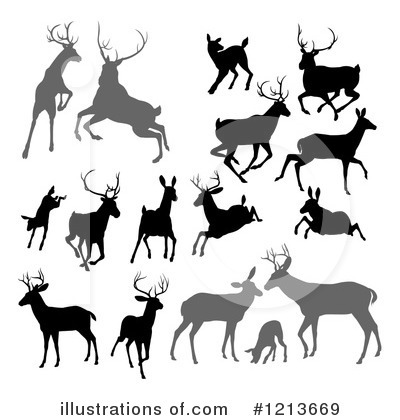 Royalty-Free (RF) Deer Clipart Illustration by AtStockIllustration - Stock Sample #1213669