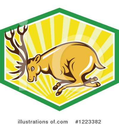 Royalty-Free (RF) Deer Clipart Illustration by patrimonio - Stock Sample #1223382