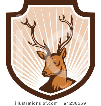 Royalty-Free (RF) Deer Clipart Illustration by patrimonio - Stock Sample #1238559