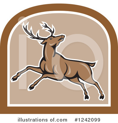 Royalty-Free (RF) Deer Clipart Illustration by patrimonio - Stock Sample #1242099