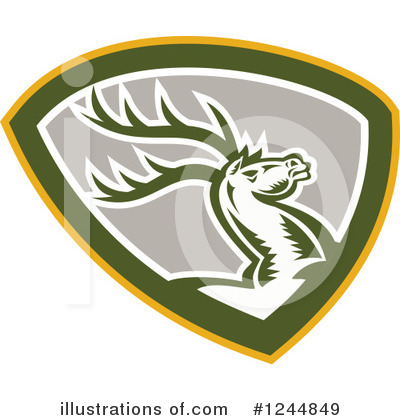 Royalty-Free (RF) Deer Clipart Illustration by patrimonio - Stock Sample #1244849