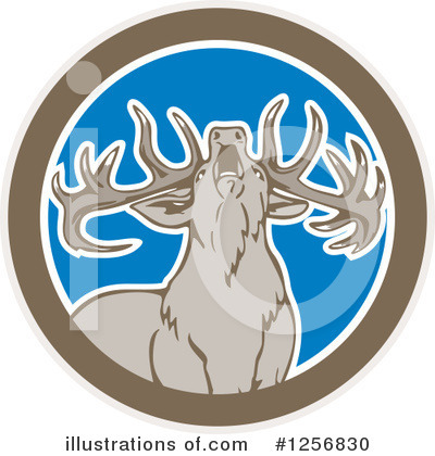 Royalty-Free (RF) Deer Clipart Illustration by patrimonio - Stock Sample #1256830