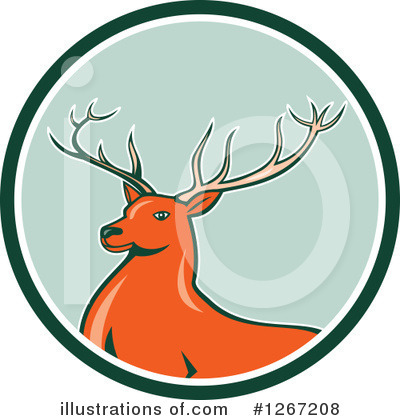 Royalty-Free (RF) Deer Clipart Illustration by patrimonio - Stock Sample #1267208