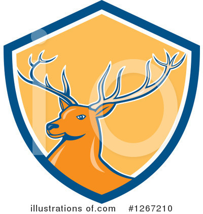 Royalty-Free (RF) Deer Clipart Illustration by patrimonio - Stock Sample #1267210