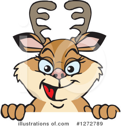 Royalty-Free (RF) Deer Clipart Illustration by Dennis Holmes Designs - Stock Sample #1272789