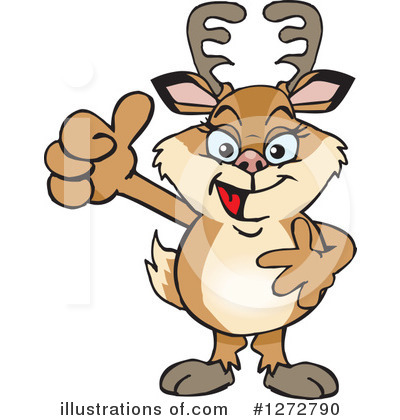 Royalty-Free (RF) Deer Clipart Illustration by Dennis Holmes Designs - Stock Sample #1272790