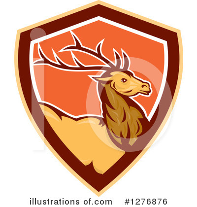 Royalty-Free (RF) Deer Clipart Illustration by patrimonio - Stock Sample #1276876