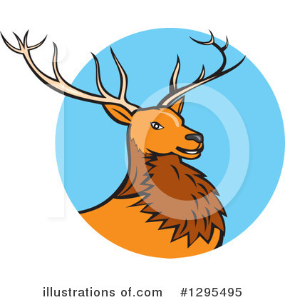 Royalty-Free (RF) Deer Clipart Illustration by patrimonio - Stock Sample #1295495