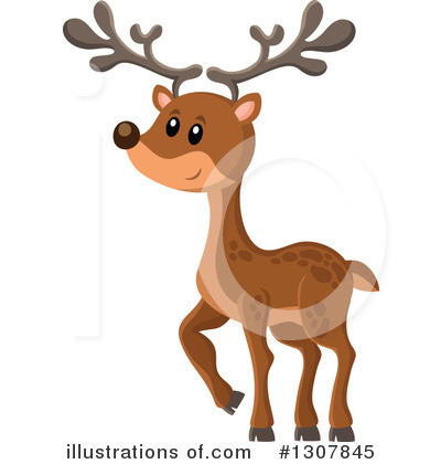 Royalty-Free (RF) Deer Clipart Illustration by visekart - Stock Sample #1307845