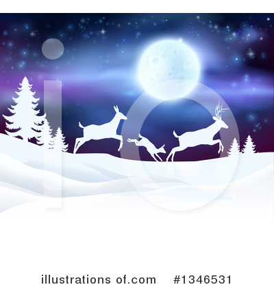 Full Moon Clipart #1346531 by AtStockIllustration