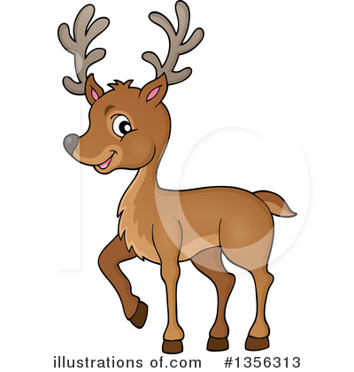 Royalty-Free (RF) Deer Clipart Illustration by visekart - Stock Sample #1356313