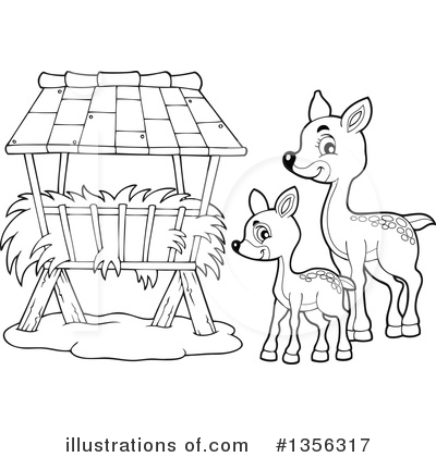 Royalty-Free (RF) Deer Clipart Illustration by visekart - Stock Sample #1356317