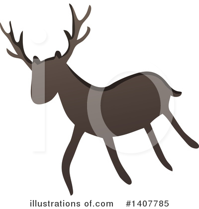 Royalty-Free (RF) Deer Clipart Illustration by visekart - Stock Sample #1407785