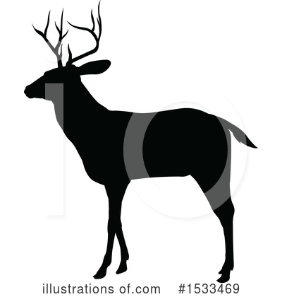 Stag Clipart #1533469 by AtStockIllustration