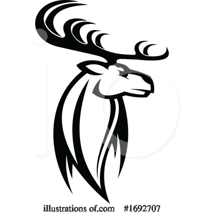 Deer Clipart #1692707 by Vector Tradition SM