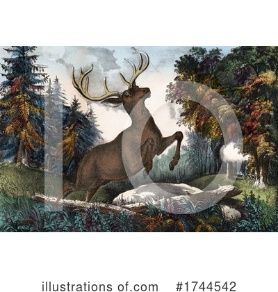 Royalty-Free (RF) Deer Clipart Illustration by JVPD - Stock Sample #1744542