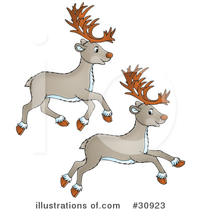 Royalty-Free (RF) Deer Clipart Illustration by Alex Bannykh - Stock Sample #30923