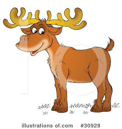 Royalty-Free (RF) Deer Clipart Illustration by Alex Bannykh - Stock Sample #30928