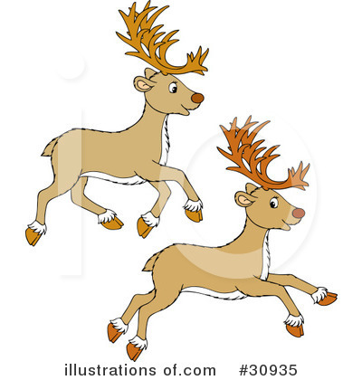 Royalty-Free (RF) Deer Clipart Illustration by Alex Bannykh - Stock Sample #30935