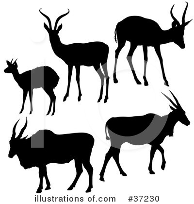 Royalty-Free (RF) Deer Clipart Illustration by dero - Stock Sample #37230