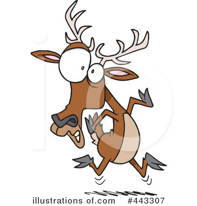 Royalty-Free (RF) Deer Clipart Illustration by toonaday - Stock Sample #443307