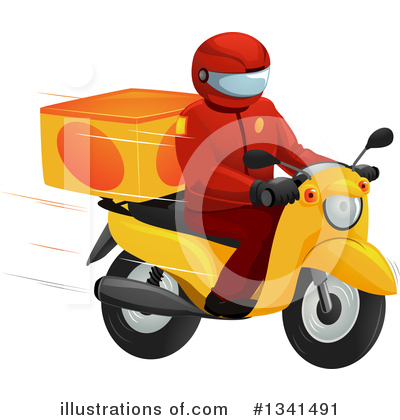 Delivery Man Clipart #1341491 by BNP Design Studio