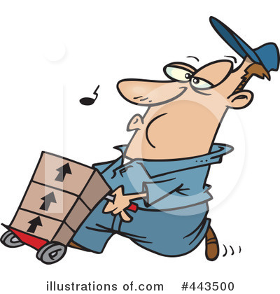 Royalty-Free (RF) Delivery Clipart Illustration by toonaday - Stock Sample #443500