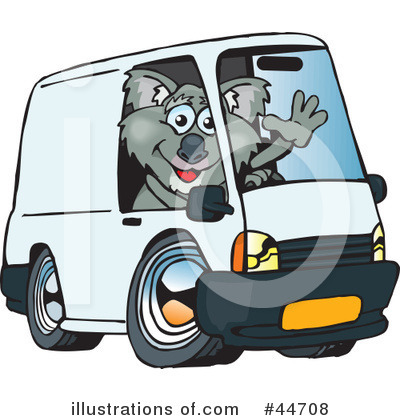 Royalty-Free (RF) Delivery Clipart Illustration by Dennis Holmes Designs - Stock Sample #44708