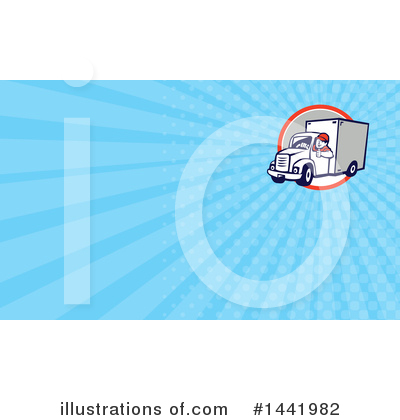 Delivery Truck Clipart #1441982 by patrimonio